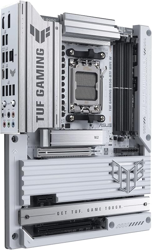 TUF GAMING B850-BTF WIFI W, Scheda Madre AMD ATX, Slot DDR5, Bianca