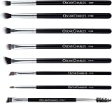 Oscar Charles 8-Piece Professional Eye Makeup Brush Set Silver view 2
