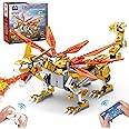 EDUCIRO STEM Project Dragon Building Toys (512PCS), Educational Christmas Birthday Gift idea for Kids Boys Girls 8-12-14, Remote Control & APP Programmable Coding Dragon Building Kit