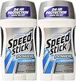 Speed Stick Power Antiperspirant/Deodorant, Unscented 3 Ounce (Pack of 2)