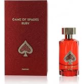 Jo Milano Game of Spades Ruby Parfum Spray | 3.4 oz (100ml) | Fruity, Amber, Sweet, Musky, Rose, Saffron Scent | Long Lasting Fragrance for Men and Women (Unisex)