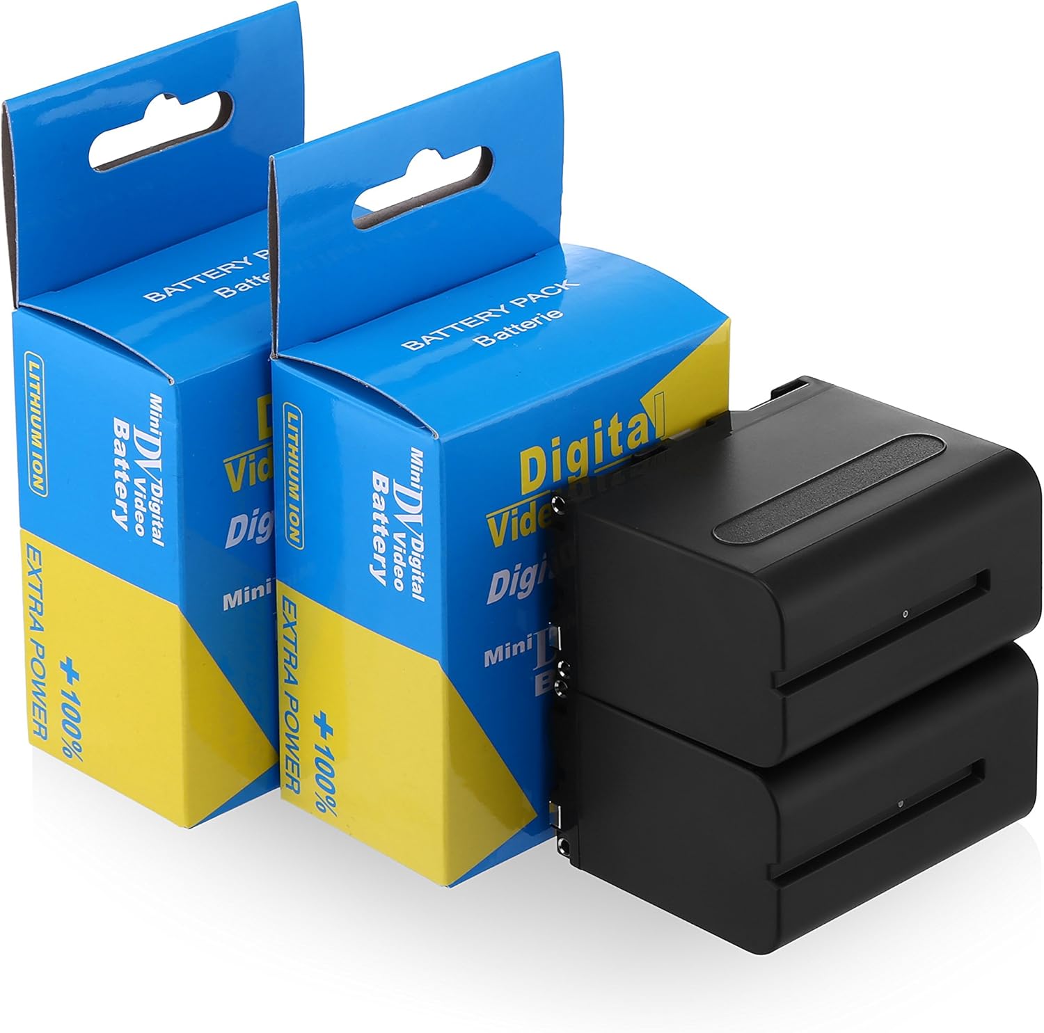 Powerextra 2 Pack Replacement Sony NP-F970 Battery Compatible with Sony DCR-VX2100, DSR-PD150, DSR-PD170, FDR-AX1, HDR-AX2000, HDR-FX1, HDR-FX7, HDR-FX1000, HVL-LBPB, HVR-HD1000U, HVR-V1U, HVR-Z1P : Home Audio & Theater