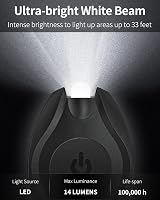 Uniclife 5 Pack LED Keychain Flashlight 14 Lumen Mini Torch 2 Modes view 2