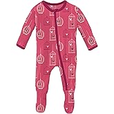 KicKee Baby & Toddler Zipper Footie – Ultra-Soft Viscose from Bamboo Pajamas with Flip Paws & Grips