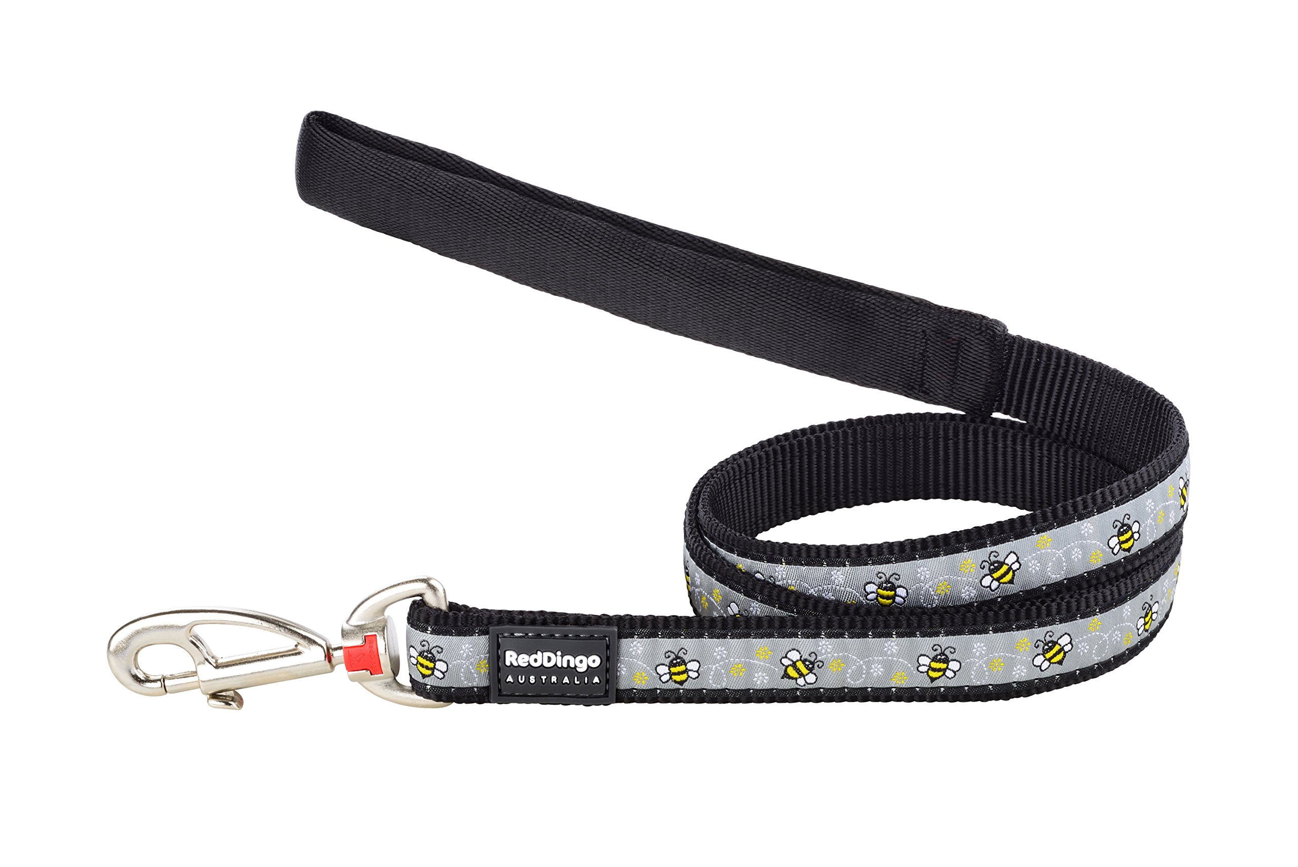 Red Dingo Padded Handle Dog Lead 1.2m Design, Bumble Bee Black, Large 25mm โ image 1