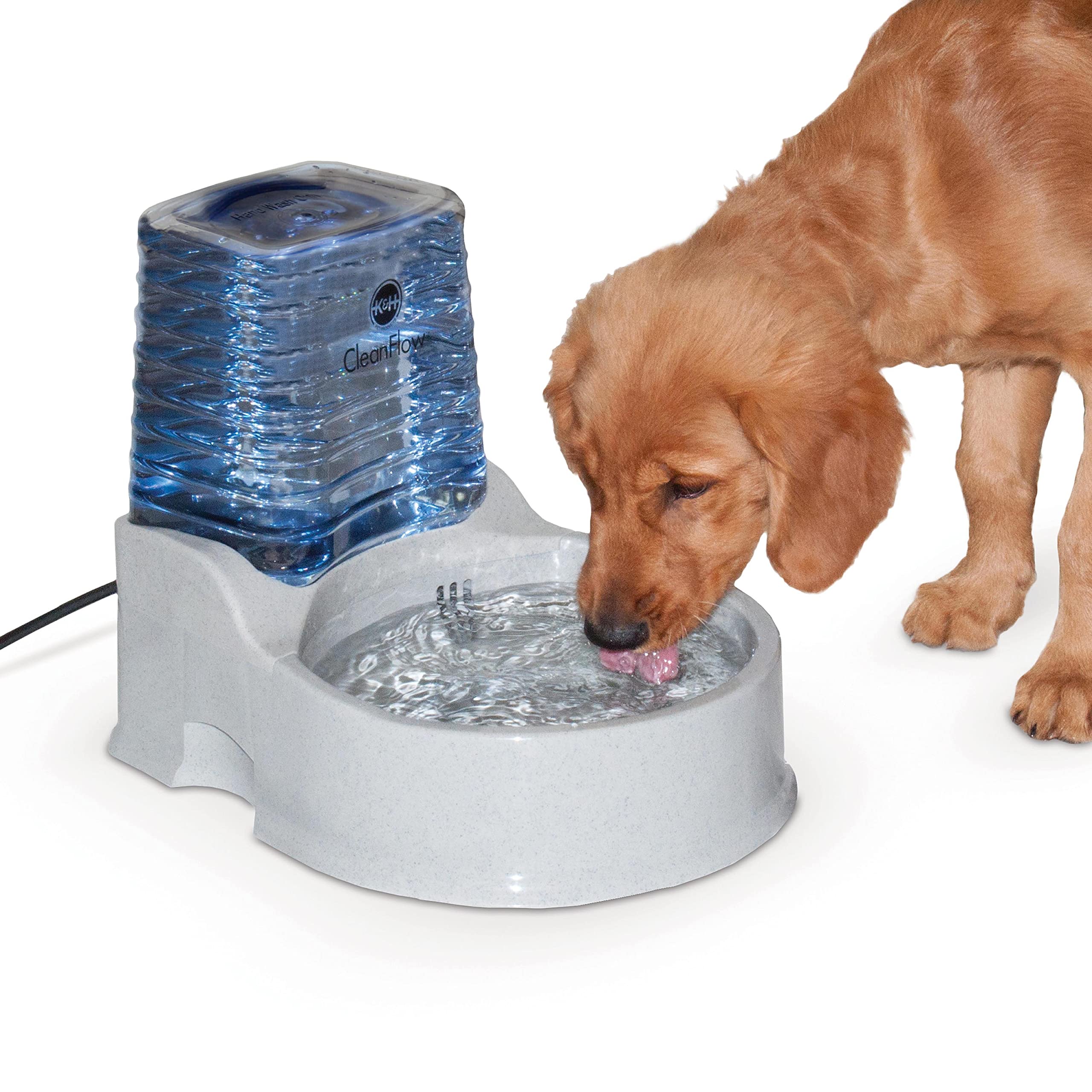 Photo 1 of **MISSING PUMP** K&H Pet Products CleanFlow Filtered Water Bowl for Dogs Granite Medium 1.4 Gallon Bowl + 1 Gallon Reservoir