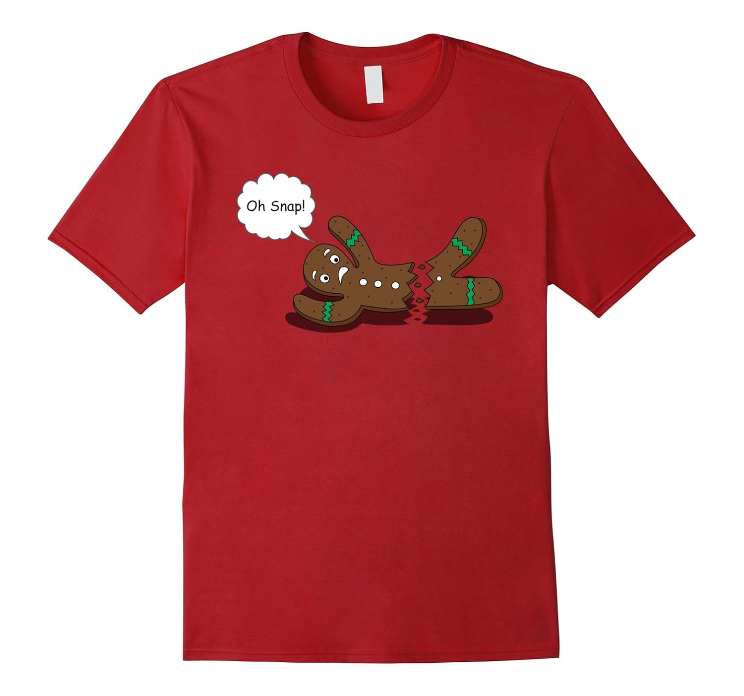 Oh Snap! Gingerbread Cookie Shirt - Funny Christmas T-Shirt-ANZ