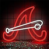 Baseball Team Neon Signs Wall Decor, Cool Light Up Dimmable LED Lights for Man Cave, Parties, Bars, Dorms, Office Wall Art and Game Room Decor, Birthday Gift for Baseball Fans