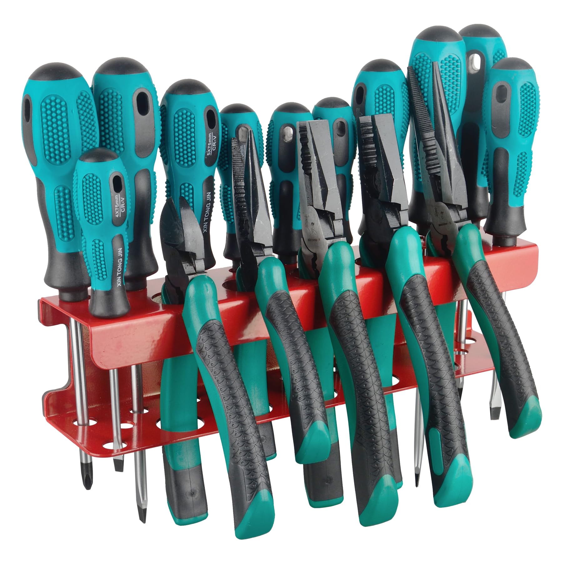 Photo 1 of MUTUACTOR Magnetic Screwdriver Holder,Heavy Duty Magnetic Mount Red Screwdriver Organizer,Magnetic Tool Holder Durable Storage Holder for Screwdriver Plier Shear Tool Chest Cart Workbench,1PCS