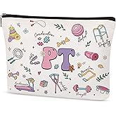 SEAOYOZO Physical Therapist Makeup Bag Gifts for Women, PT Appreciation Cosmetic Bag, Rehabilitation Therapy Zipper Pouch, Physical Therapy Accessories for Therapist, Teacher, Coworker