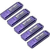 Micro Center SuperSpeed 5 Pack 64GB USB 3.0 Flash Drive Gum Size Memory Stick Thumb Drive Data Storage Jump Drive (64G 5-Pack)