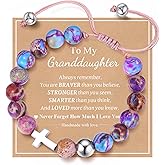 MEALGUET Cross Bracelet for Teenage Girls : Natural Emperor Stone Beads Bracelets Faith Christian Gifts Jewelry Easter Basket Gifts Catholic Religious Baptism Communion for Teens Girl