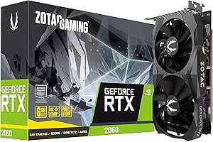 ZOTAC Gaming GeForce RTX 2060 6GB GDDR6 192-bit Gaming Graphics Card, Super Compact, ZT-T20600K-10M