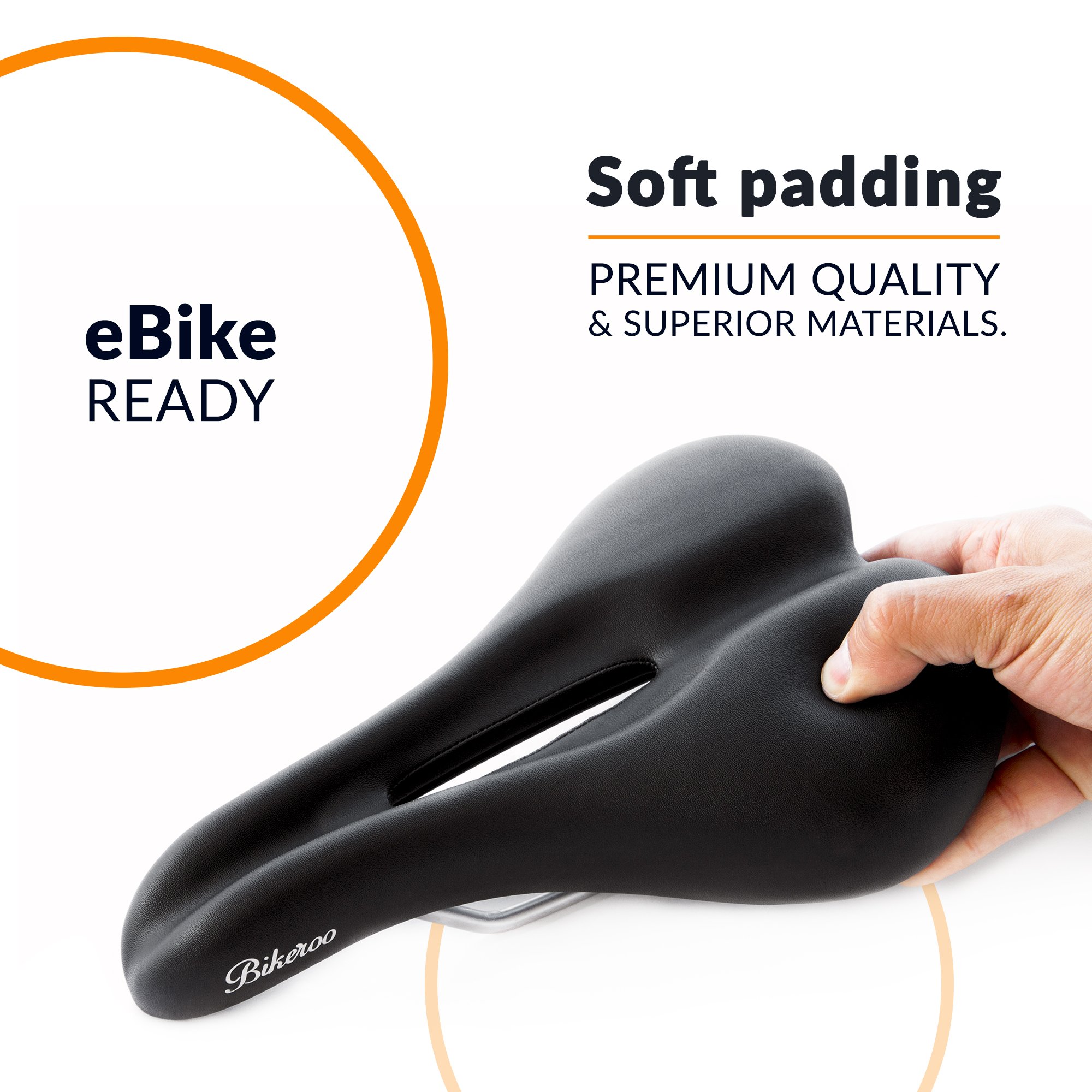 NEW Men Bike Seat Most Comfortable With Soft Cushion Padded Bicycle