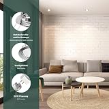 ledscom.de 10 Pieces Ceiling Recessed Frame Matt Chrome GU5.3 Socket view 2