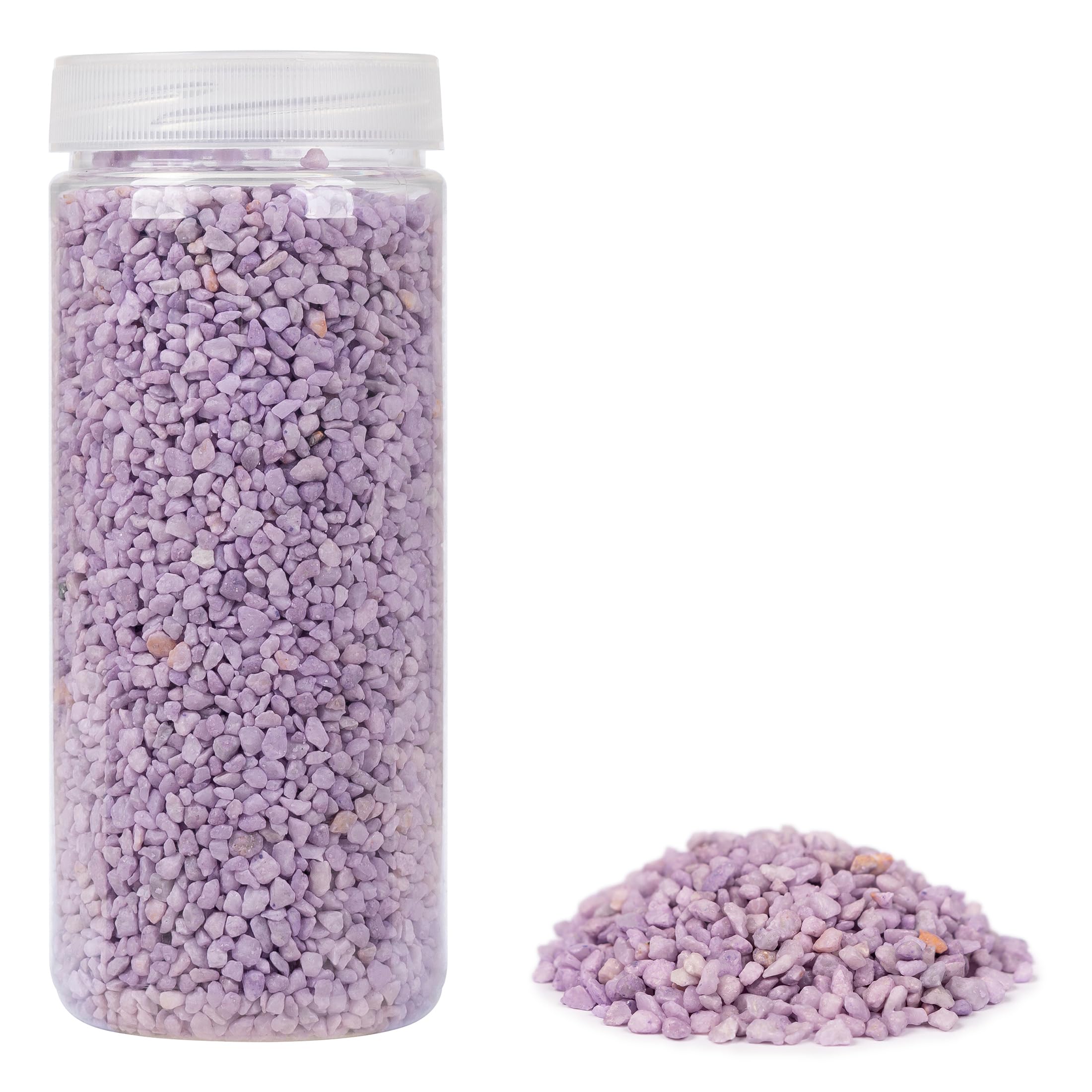 Heku 30332-06: Lilac Decorative Granules, 750 g, in Resealable Tin
