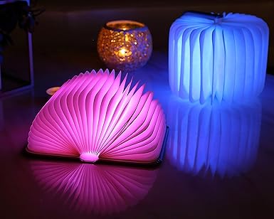 dormir luz de libro led usb recargable