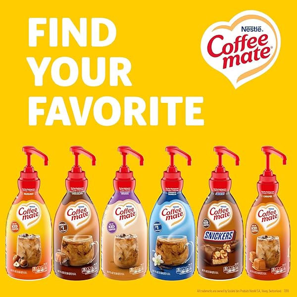 COFFEE MATE ABUELITA MEXICAN STYLE CHOCOLATE FLAVORED LIQUID CREAMER CONCENTRATE, 1.5 LITER PUMP BOTTLE