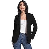 V VOCNI Womens Blazer Jackets Long Sleeve Lapel Open Front Pockets Casual Work Office Blazers Button Jacket Suit