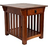 Leick Home Mission End Table, 22", Medium Oak | Freestanding, Traditional, Wood, Furniture, 8207