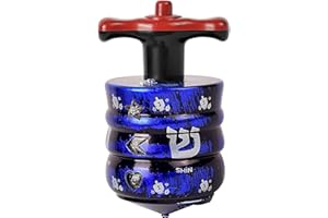 Izzy 'n' Dizzy Bouncing Light Up Dreidel - LED Hanukkah Dreidel Game - Spinning Chanukah Toys & Games - Blue