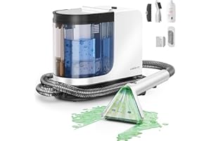 uwant Upholstery Cleaner Machine,12Kpa Powerful Suction Spot Cleaner,Portable Carpet Cleaner for Couch Stains Cleaning,Compact for Furniture,Sofa and Car,milky and noir