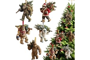 Bigfoot Christmas Ornament – Myth Meets Holiday Magic, 2026 Wildlife Wonders Collection 2D Acrylic Bigfoot Ornament, Funny Sa