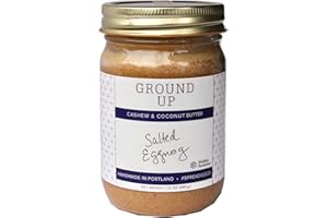 GROUND UP Salted Eggnog Cashew and Coconut Butter, 12 OZ