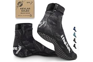 BPS New Zealand ‘Piha’ Beach Volleyball Socks Sand Soccer Socks Sand Proof Beach Booties with Flexible Kevlar Soles