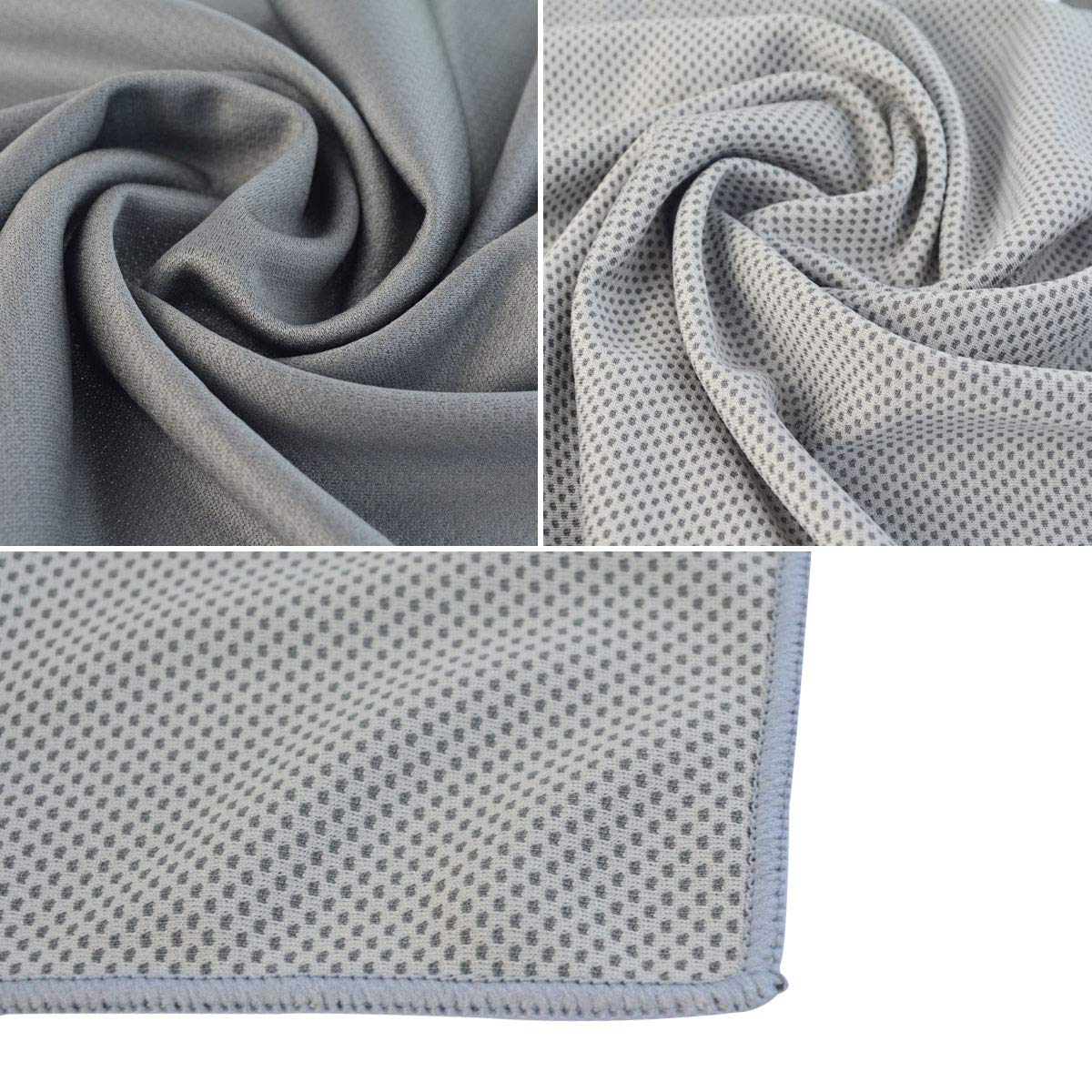 Tongcloud Cooling Towels 4 Pack Ice Towels for Workout, Outdoor Sports, Gym, Extra Long Cold Towel for Neck and Head