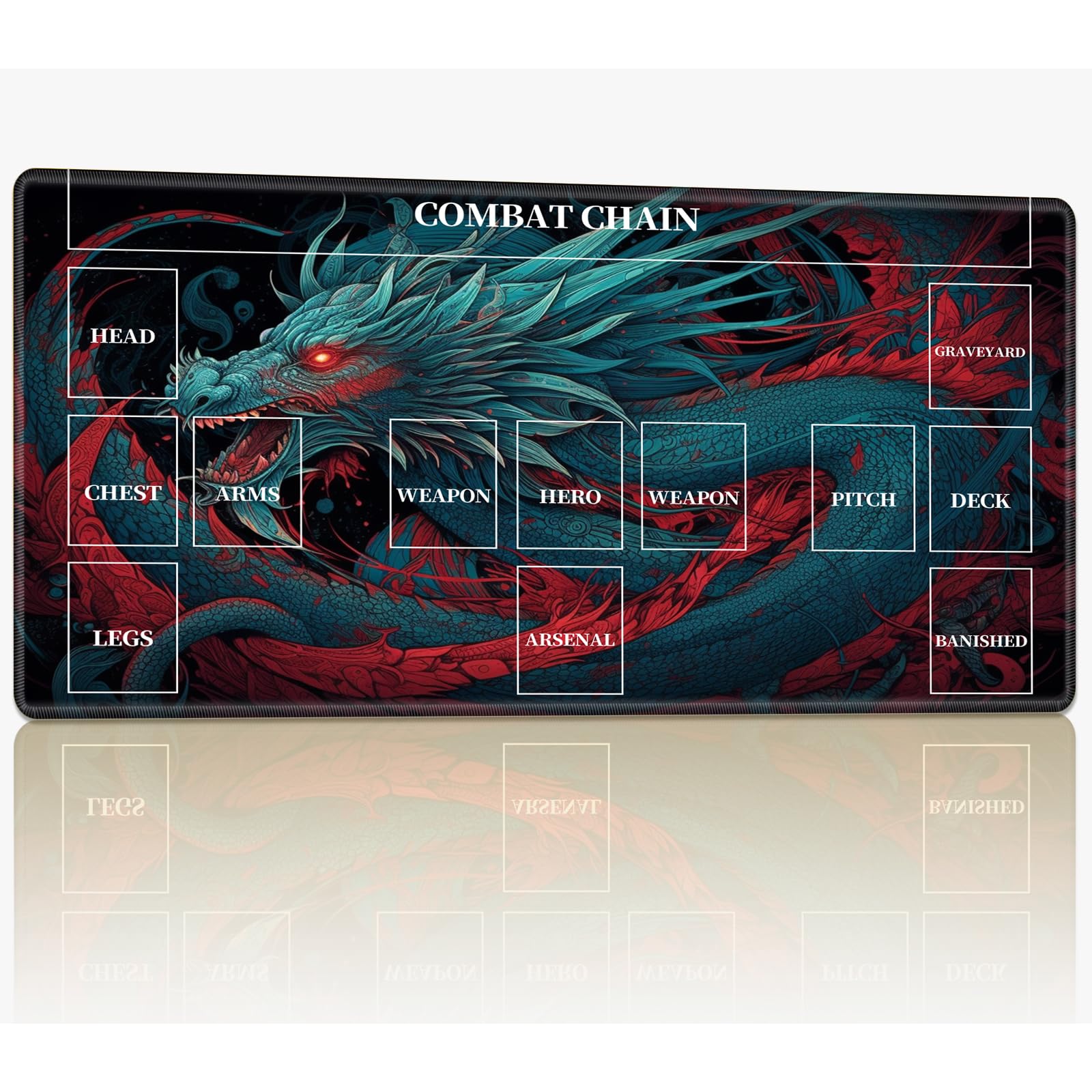 New Playmat with Zones for CCG MTG Trading Card