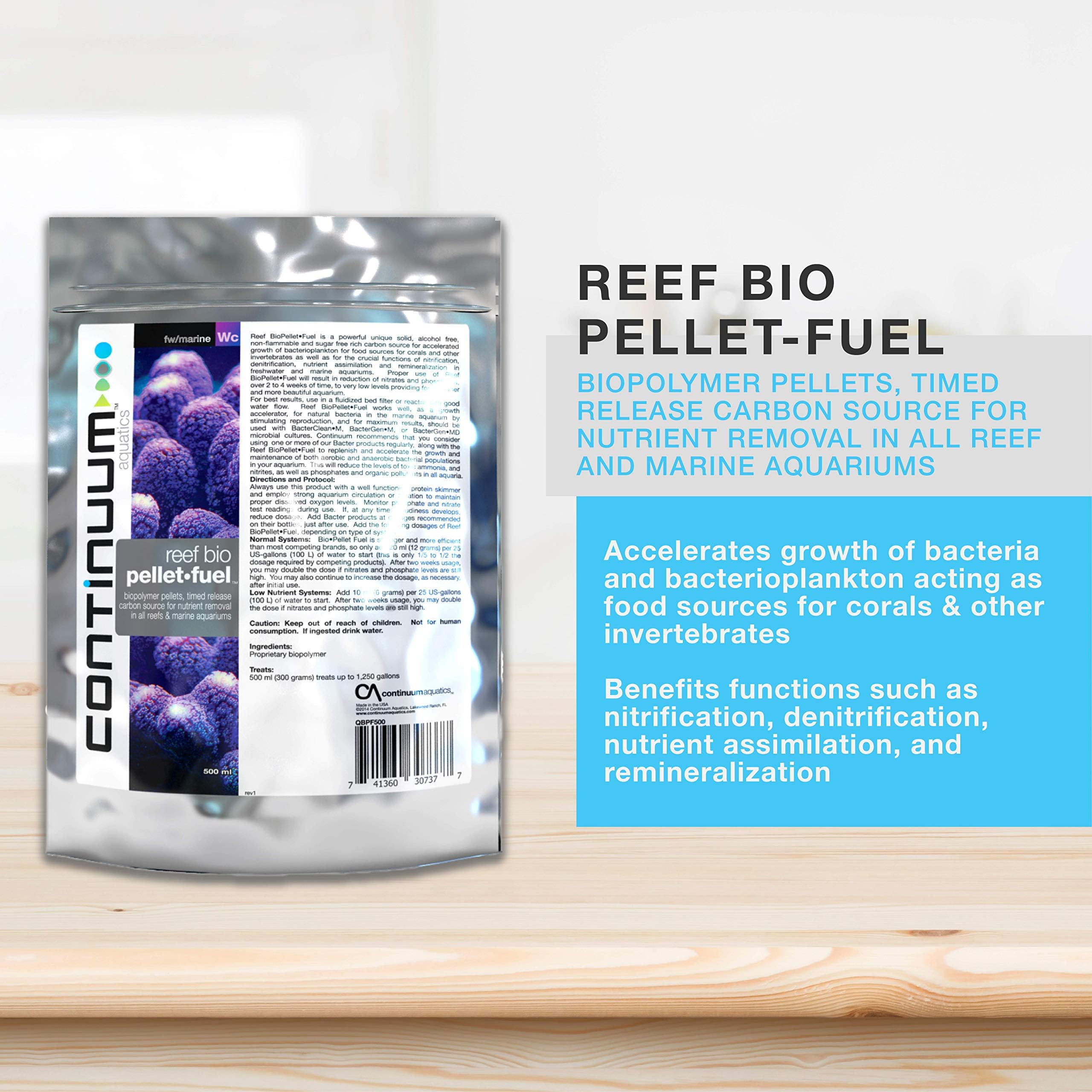 Image showcasing Mua Continuum Aquatics Reef Bio Pellet Fuel - Timed Release Carbon ...