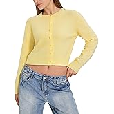 MOOSLOVER Women Cropped Cardigan Sweaters Long Sleeve Button Up Fall Fashion Knit Top Trendy Y2k Outfits