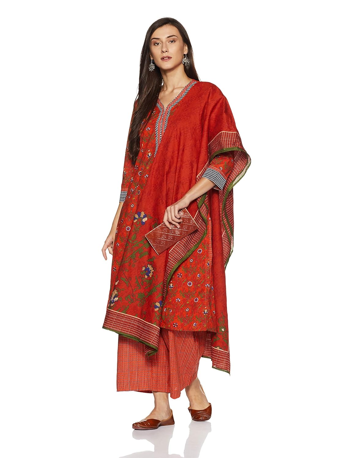 biba women's straight salwar suit set