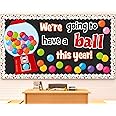 Naozinebi Gumball Machine Bulletin Board Set Colorful Bubble Gumballs Bulletin Board Bubble Gumball Cutouts for Back to School Welcome Candy Theme Classroom Educational Learning Activities Decoration