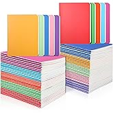 miikoul 60 Pack Small Colorful Blank Notebook Bulk,A6 Pocket Notepads Mini Journal Set for Student Traveler Office Back to School Supplies, 5.5" X 4", 30 Sheets/60 Pages,10 Colors