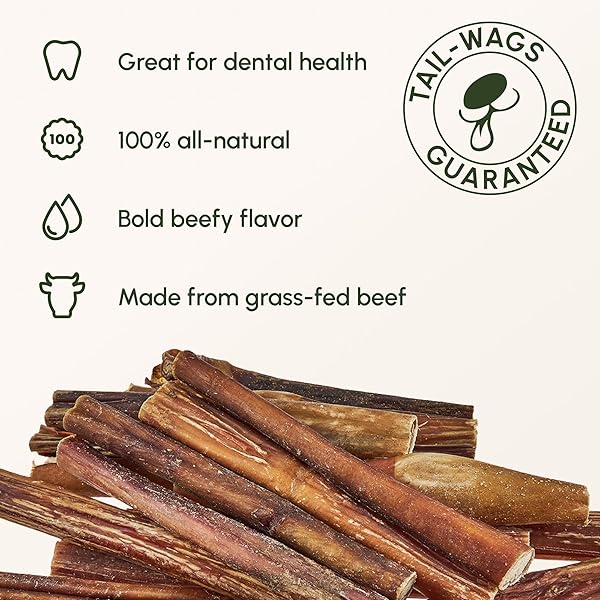 DOWNTOWN PET SUPPLY BULLY STICKS – 6″ REGULAR – 12 PACK -SOUTH AMERICA & TURKEY