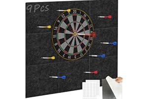 Dart Board Wall Protector, Felt Backboard for Dartboard Surround, Spliced Wool Felt Wall Protection, Easy Install Dart Board 
