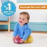 Bright Starts Oball Easy-Grasp Rattle Pink BPA-Free Infant Toy 0+ 4 Inches view 2