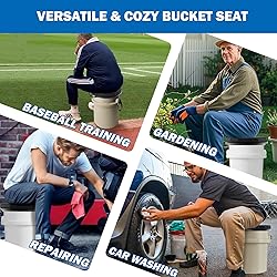 Ironraw 5 Gallon Bucket Seat for Yeti Only, 360
