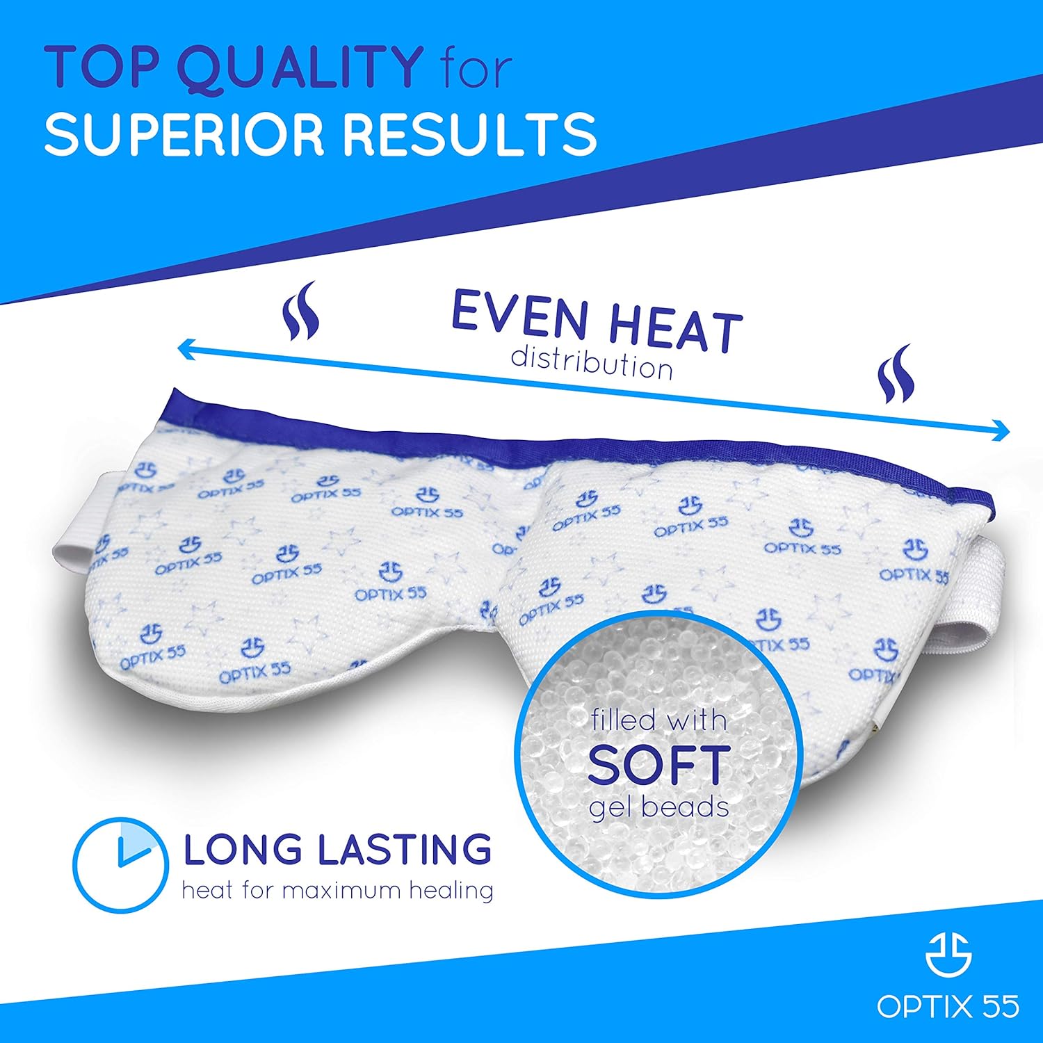 Eye Mask for Dry Eyes - Moist Heat Microwave Activated Warm Compress, Relieves Stye & Pink Eye: Health & Personal Care