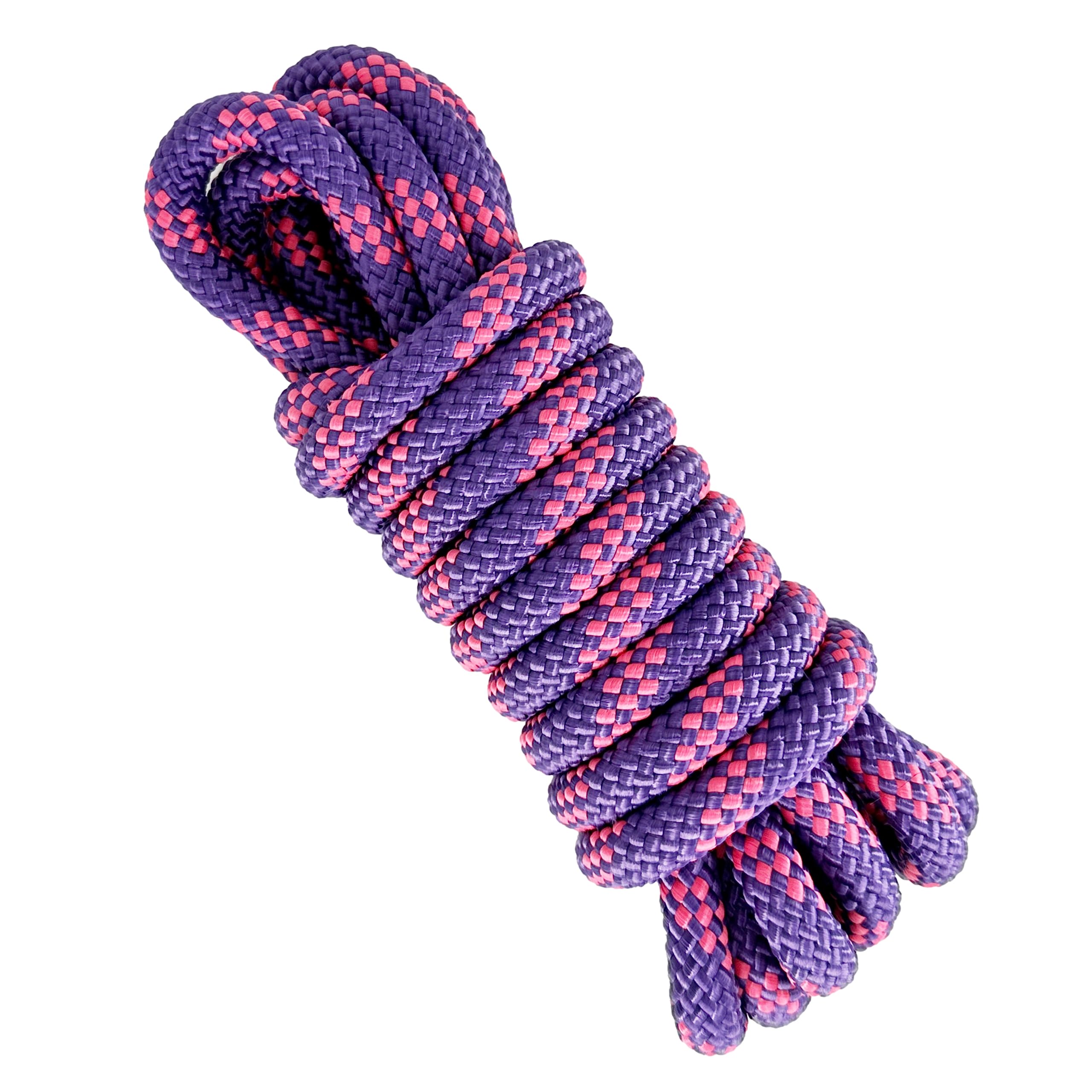 12mm High-Tenacity Polyester Rope. 5M. Violet with Pink