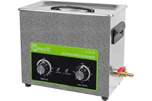ONEZILI Ultrasonic Cleaner 6L, 180W High Power Ultrasonic Parts Cleaner Machine with Timer and Heater for Cleaning Carburetor Parts Brass Parts Jewelry Watches