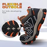 UOVO Boys Trainers Water Resistant Low-Top Kids Shoe Navy Orange Size 12.5 view 5