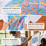 Shuttle Art Metallic Fabric Paint 18 Colors 60ml with Brushes Stencils view 7
