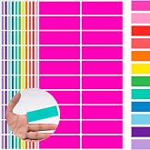 960 PCS Colored Labels Stickers,3 x 1 inch,12 Colors File Folder Labels | Rectangle Self-Adhesive Sticky Labels Name Tags Color Stickers Moving Stickers for Inventory,Office,File Folders,Moving
