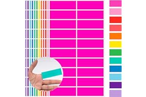 YSHIHE Colored Label Sticker in 12 Colors,3 x 1 Inch Rectangle Color- Coding Labels,Self-Adhesive Color Stickers for Inventory,Office - 480 Pack