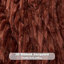 NEWCOSPLAY Super Soft King Blanket Coffee Premium
