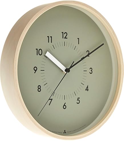 Amazon.com: Lemnos 掛鐘 模擬 Hola 白色 HOLA WHW 200 x H200 x