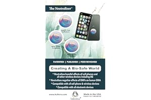 Aulterra EMF Neutralizer Sticker for Cell Phones, Laptops and Mobile Devices to Neutralize Harmful Effects Including 5G